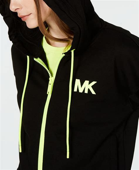 michael kors zip up hoodie womens|michael kors thermal hoodie.